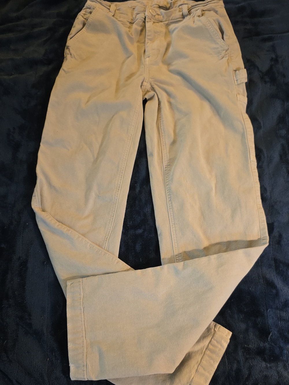 American Eagle Outfitters Women'sen's Khaki Straight Leg Cargo Pant